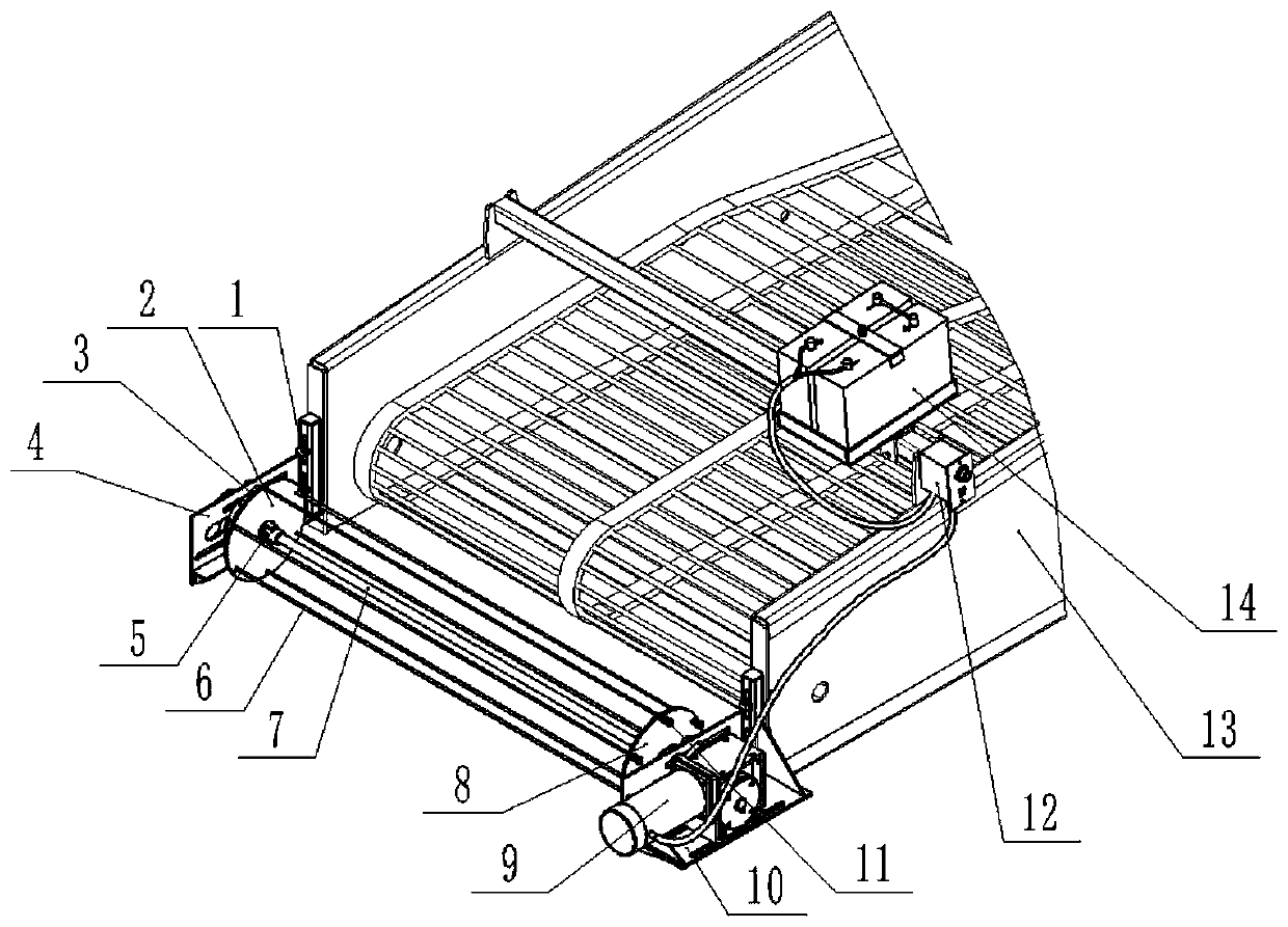 Residual film recovery and rapid-detachment device and method, and harvesting machine