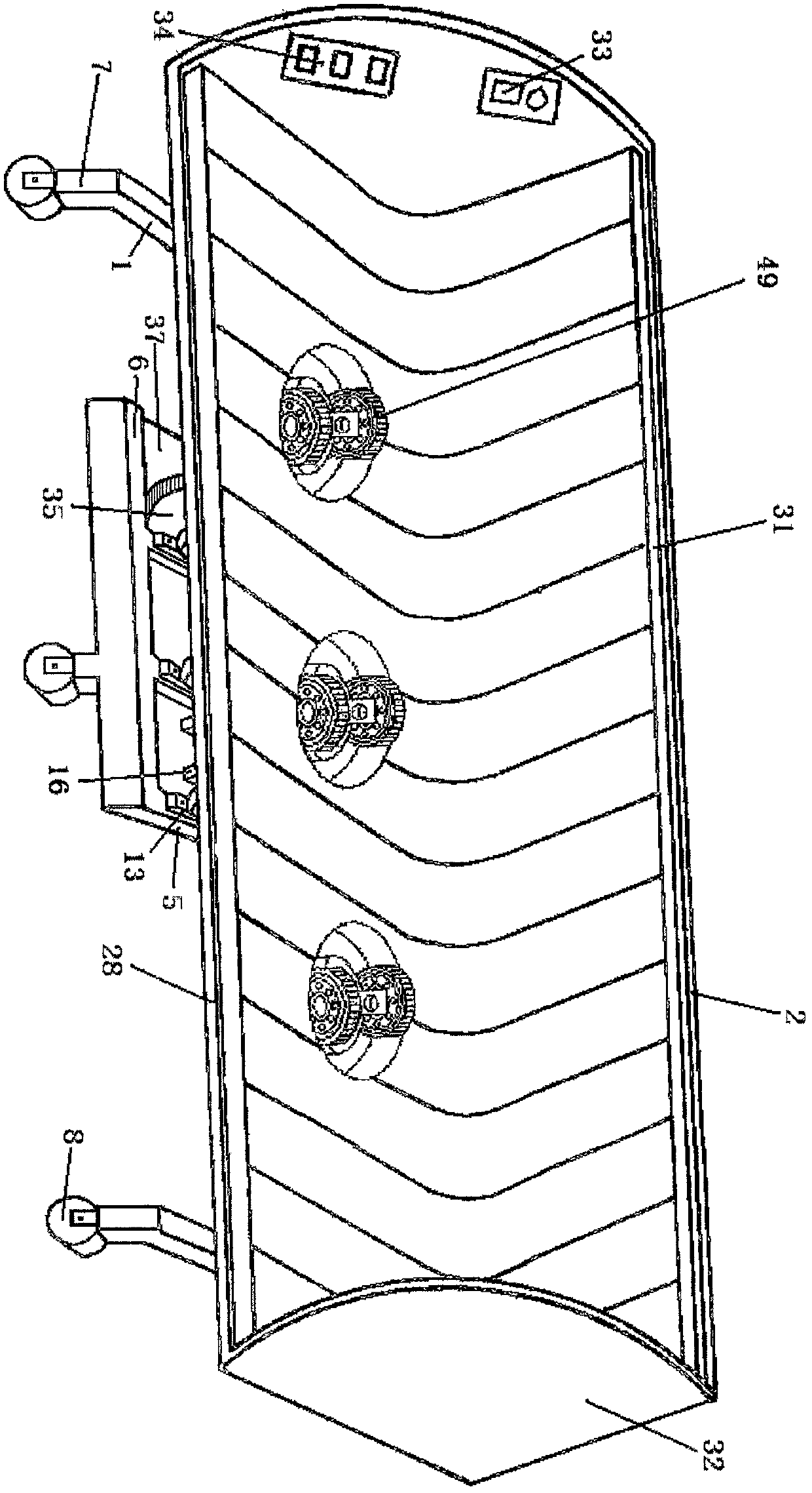 Simple asleep body building bed with 90-degree structured bed board and good automatic turning-over effect