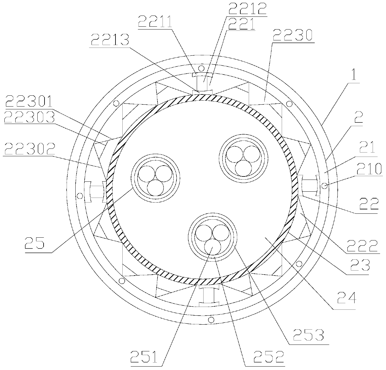 A new type of pressure-resistant network cable