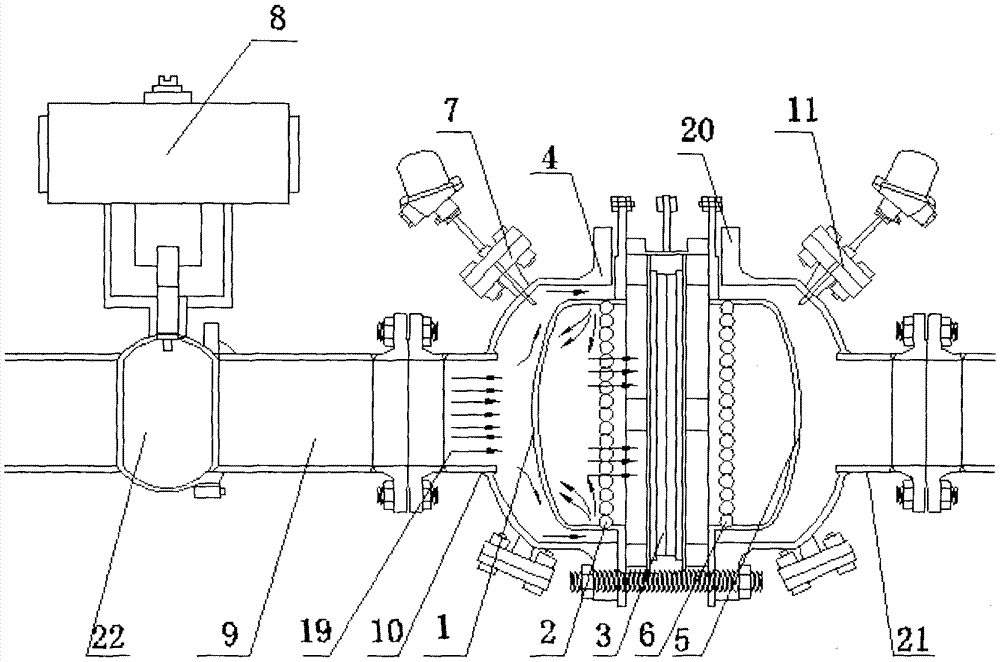 Detonating type flame arrester