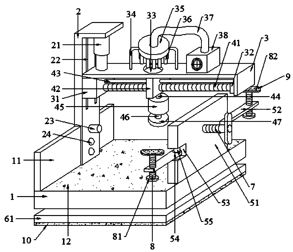 Polishing device for parts of all-terrain vehicle