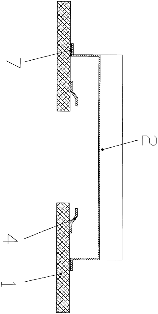 Constructional column dustpan mouth chiseling prevention apparatus