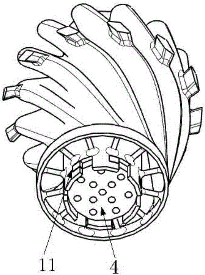 Premixing nozzle for part catalytic combustion, nozzle array and combustor