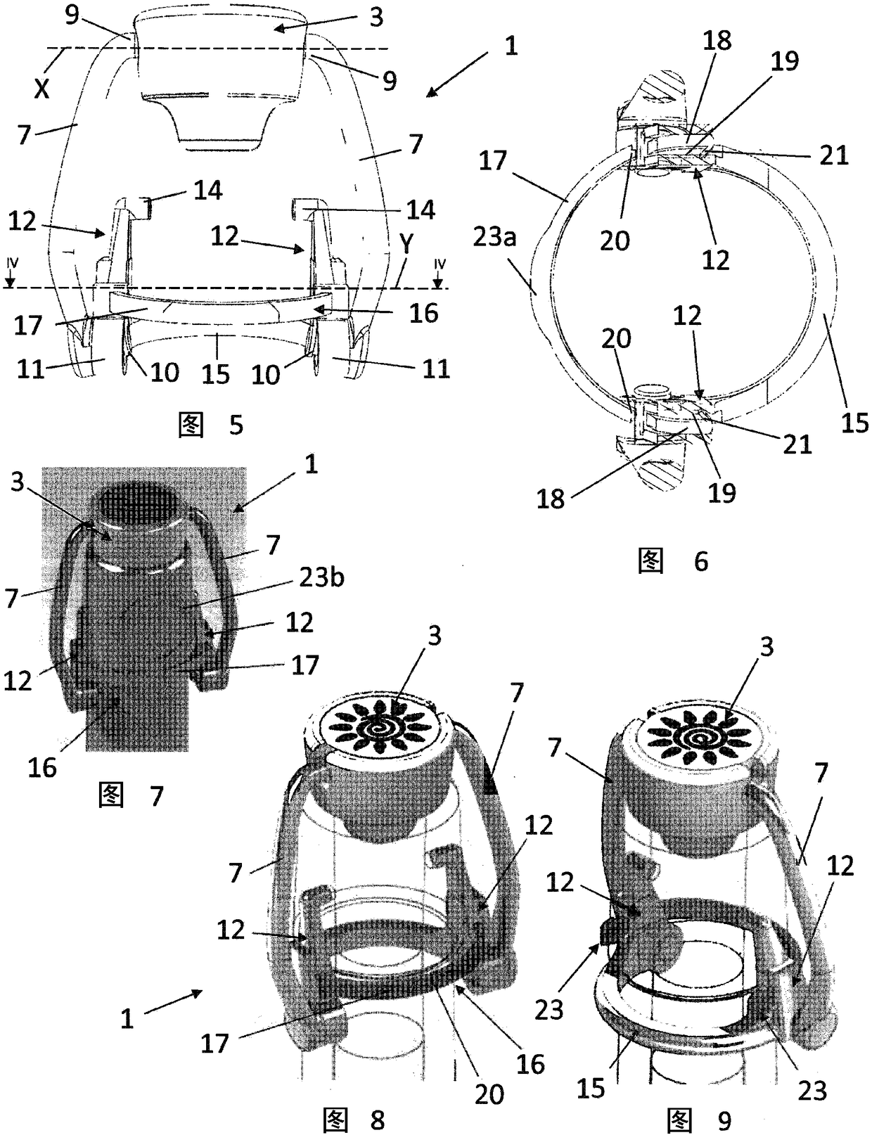 Mechanical closures for bottles