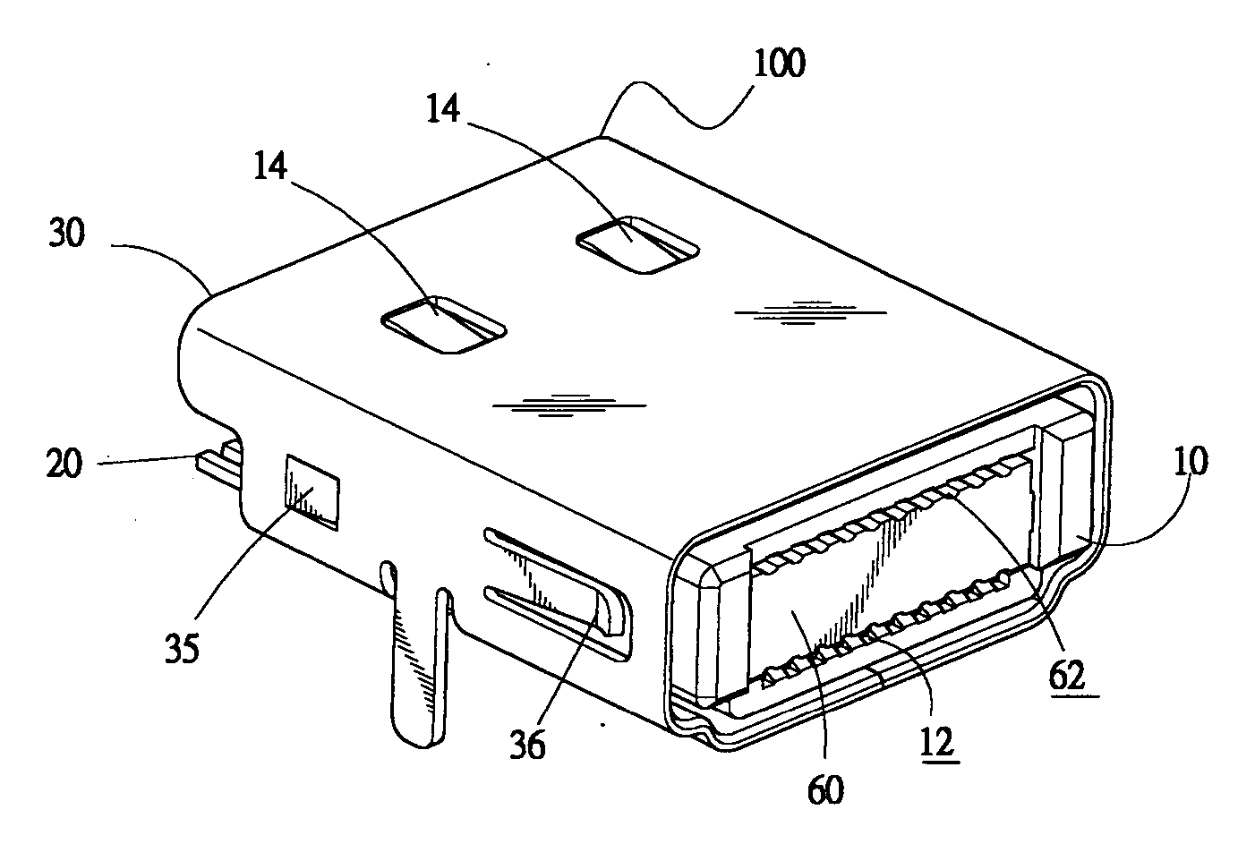 Dustproof receptacle connector