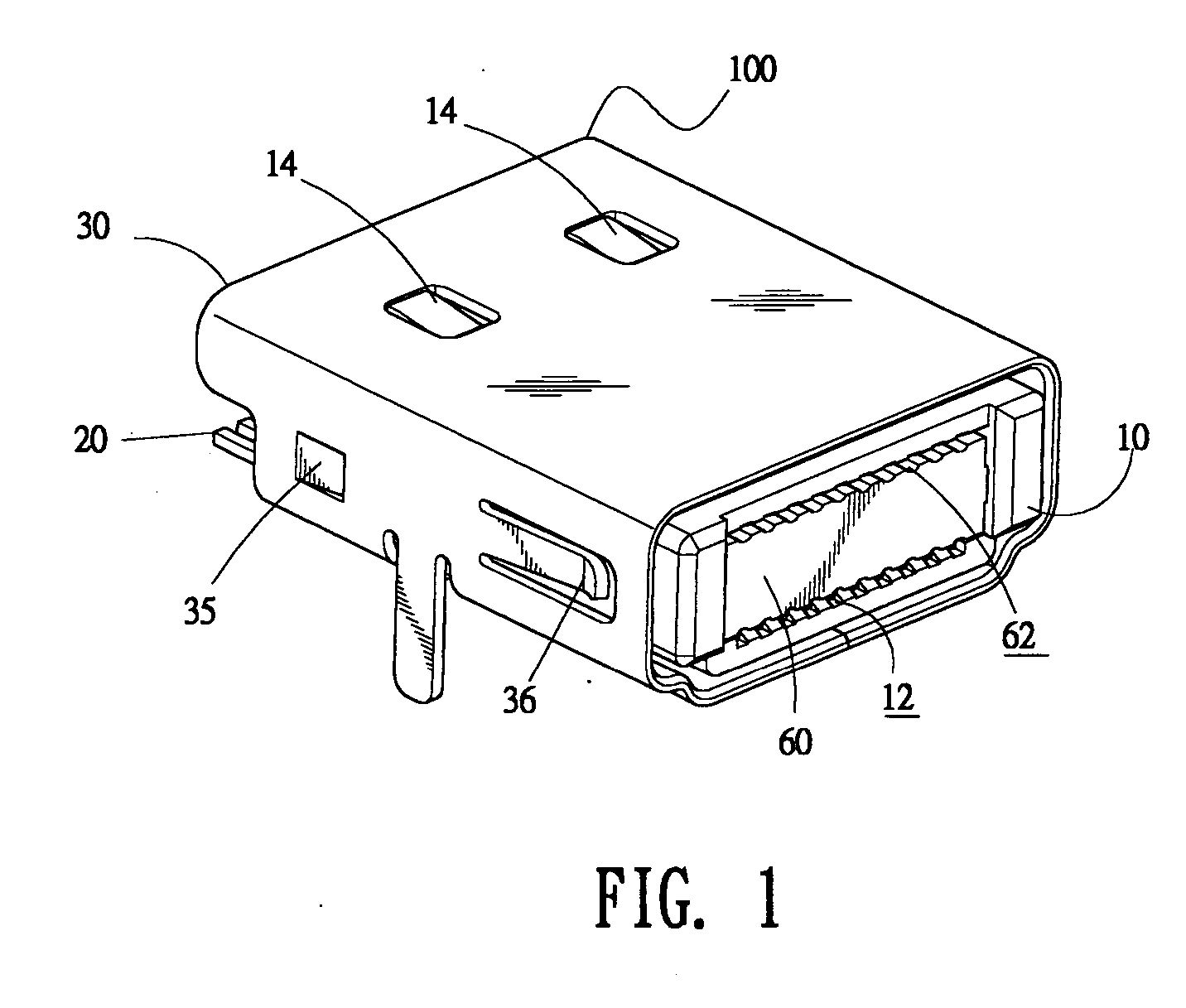 Dustproof receptacle connector