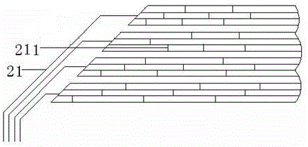 LCD (liquid crystal display) integral touch device with an external copper process