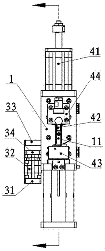 Precise shearing blanking device