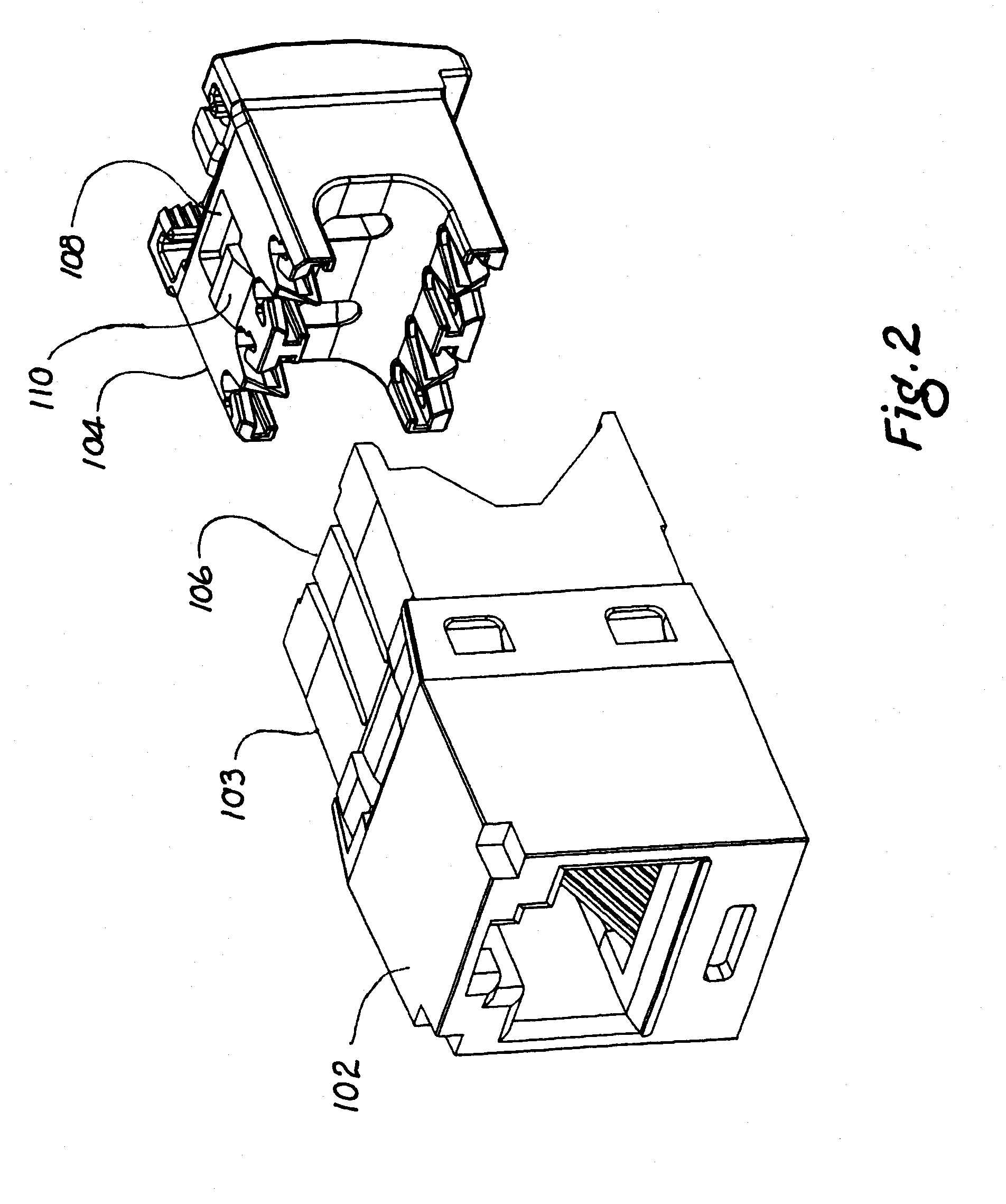 Connector with crosstalk compensation