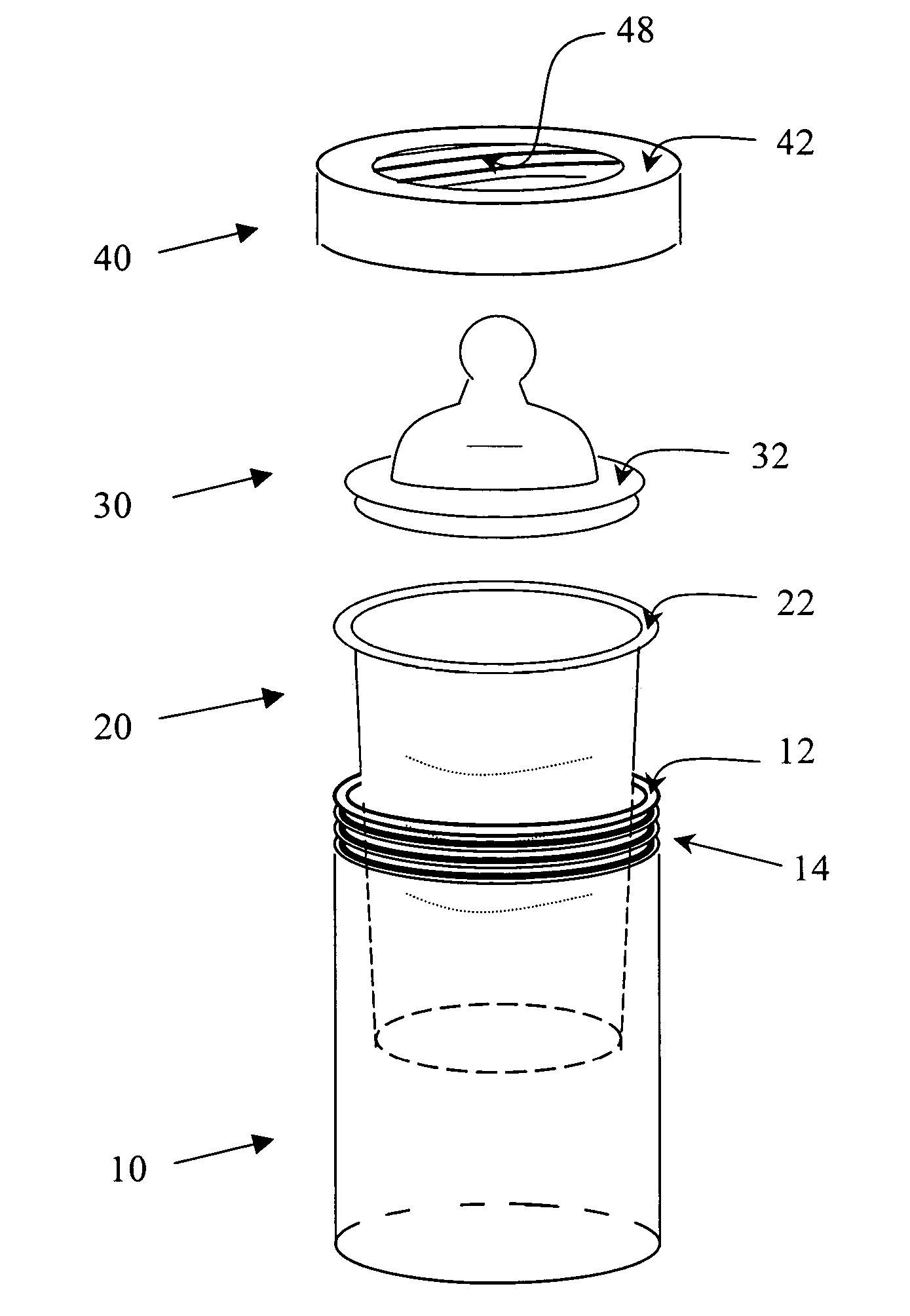 Disposable containers for prepare, storage and serving infant formula