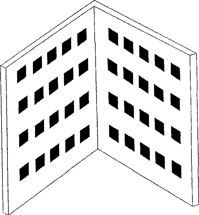 Flexible plane target for vision system scaling