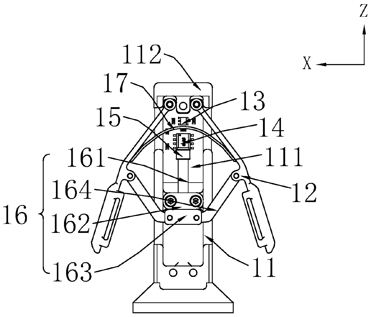 Master hand control clamp for surgical robot