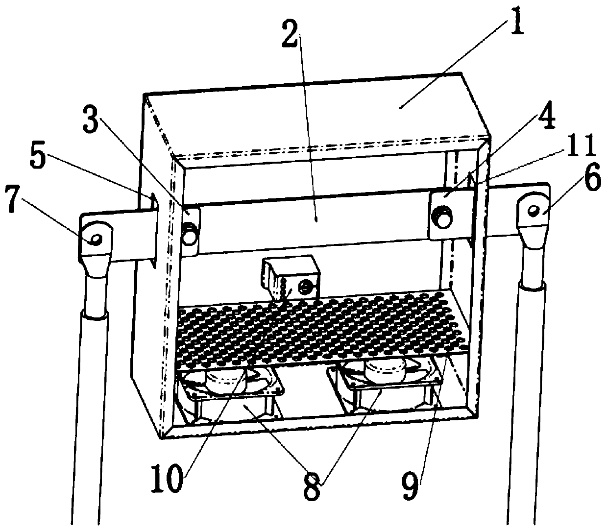 Copper bar current-carrying capacity testing device and testing method