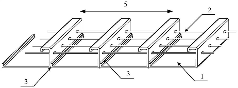 Stud-free tough combined bridge deck slab system