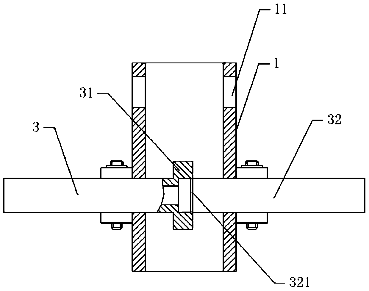 Scaffold for building construction bearing