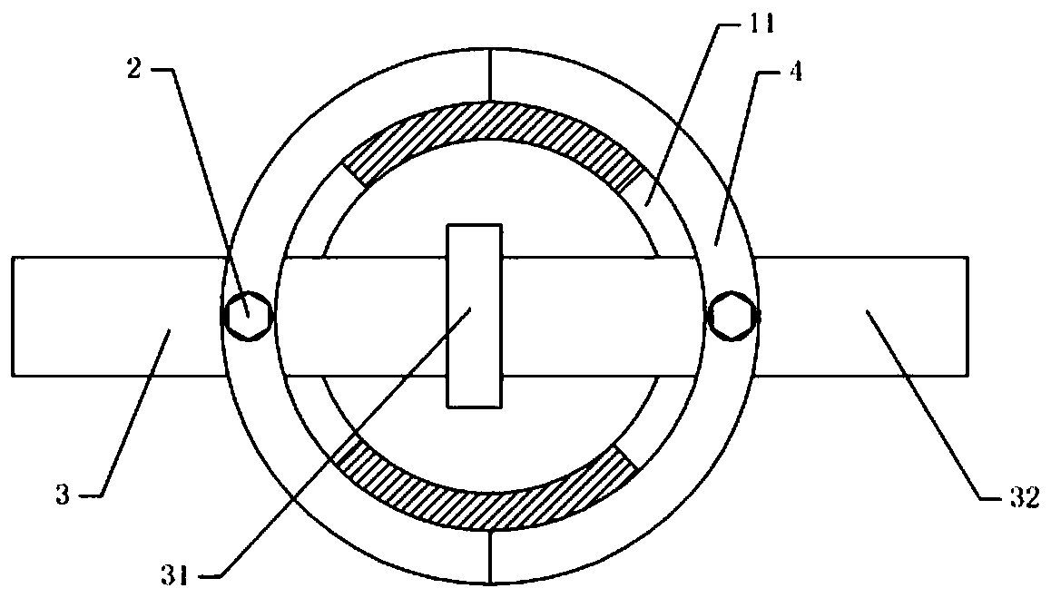 Scaffold for building construction bearing