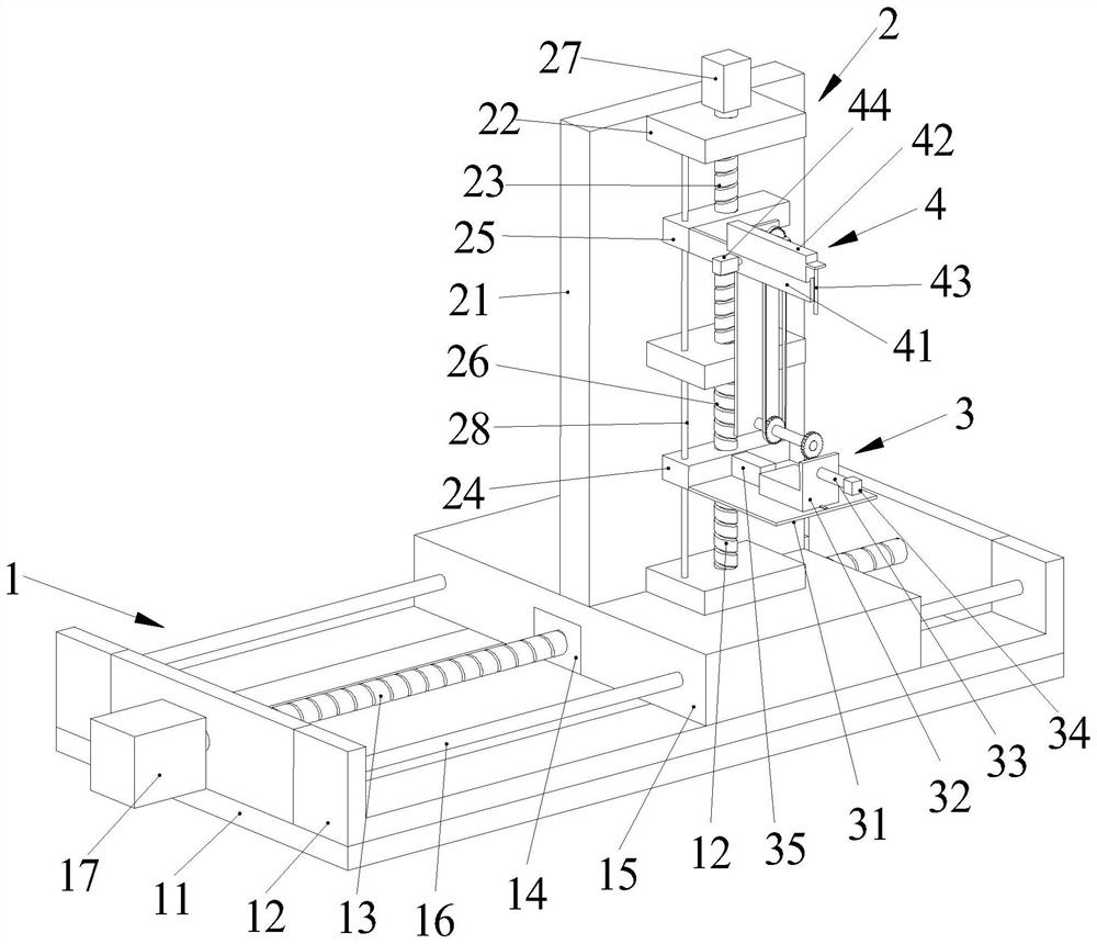 Moving device of double-coordinate winding manipulator