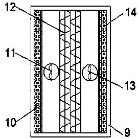 Rotary feed smashing and drying device