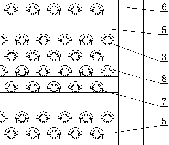 A method for assembling heat exchange tube bundles for closed cooling towers