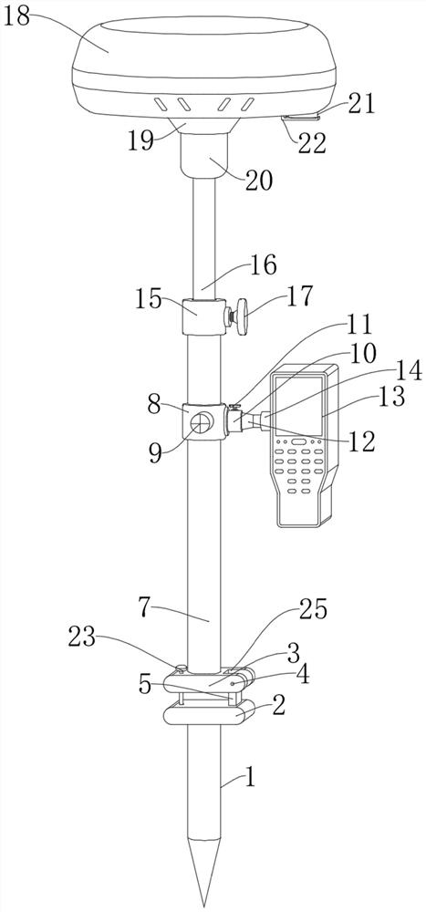 Digital geoid height difference measuring instrument