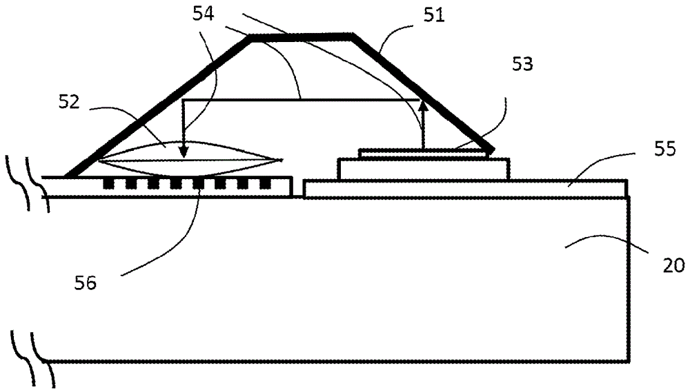 Near-eye display with self-emitting microdisplay engine