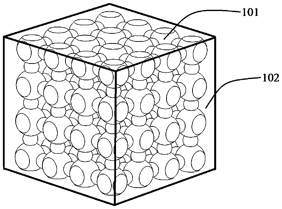 Graphite and ceramic composite material and preparation method thereof