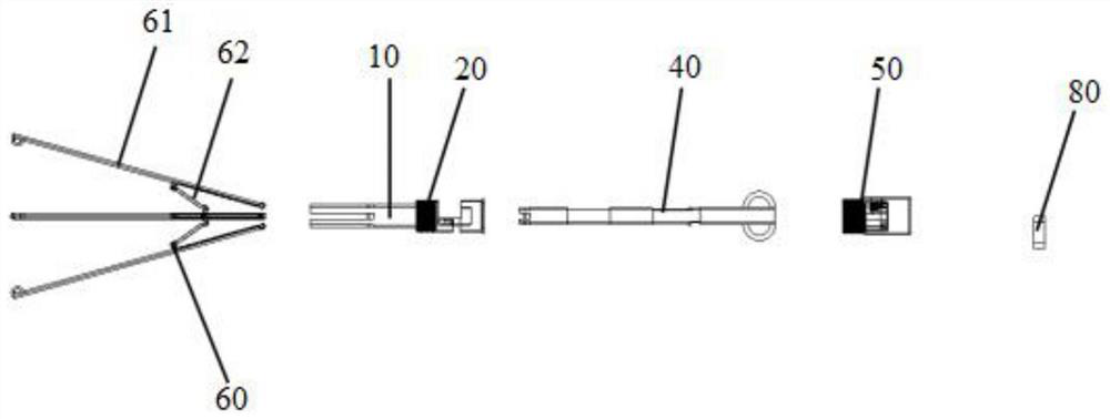 Fixing mechanism applied to special specimen fetching bag for laparoscopic surgery