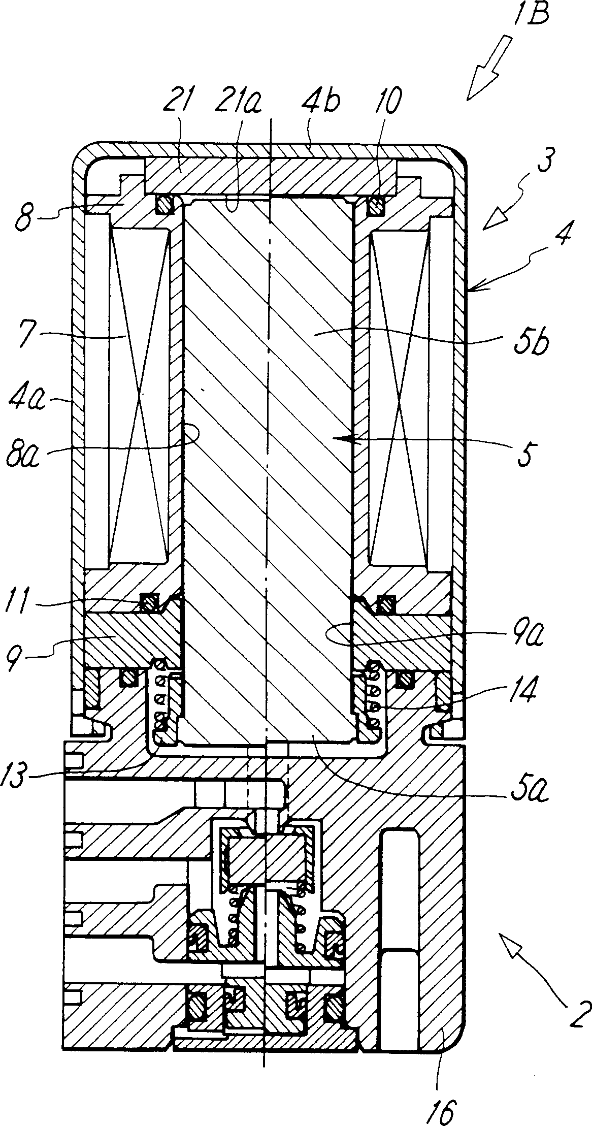 Electromagnetic valve solenoid