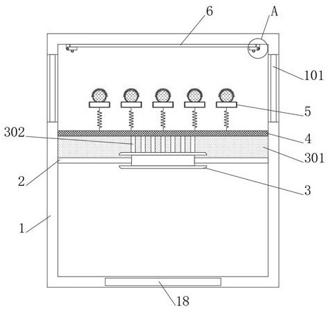 Deforming contact type fabric fluff removal device