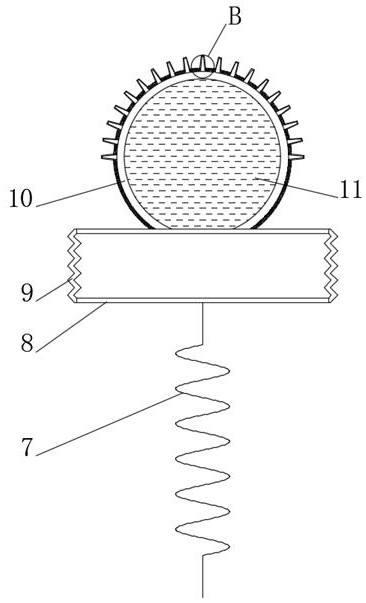 Deforming contact type fabric fluff removal device