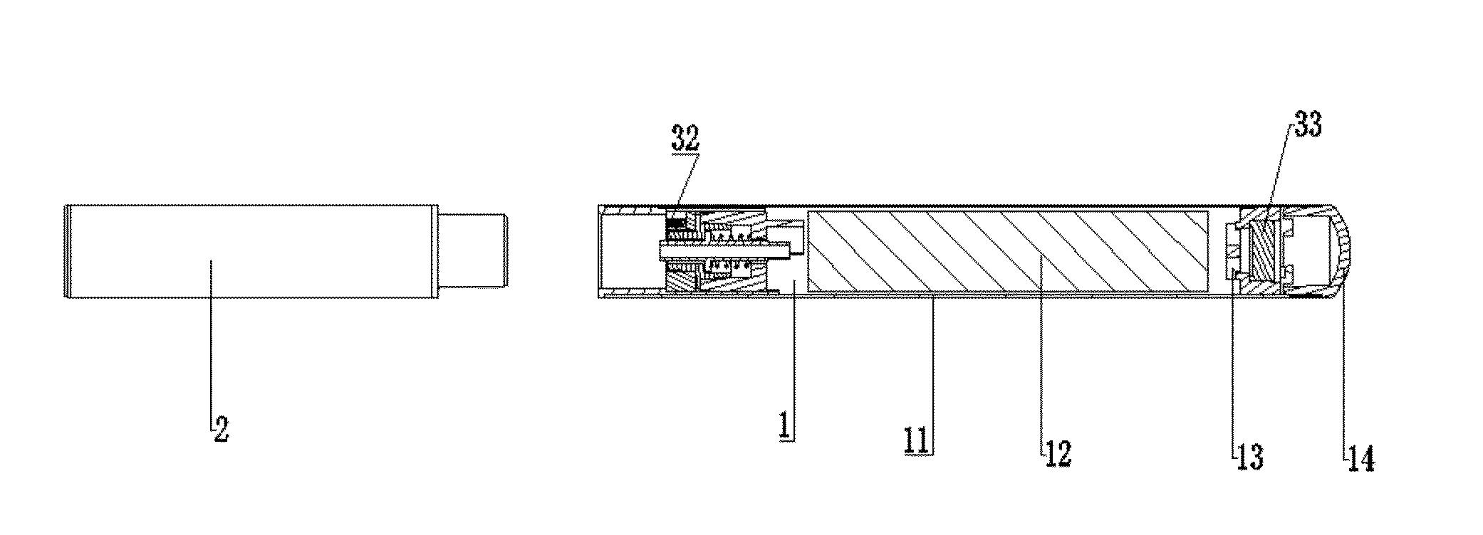 Electronic cigarette and method for identifying whether there is a match between a battery component and an atomizer component therein