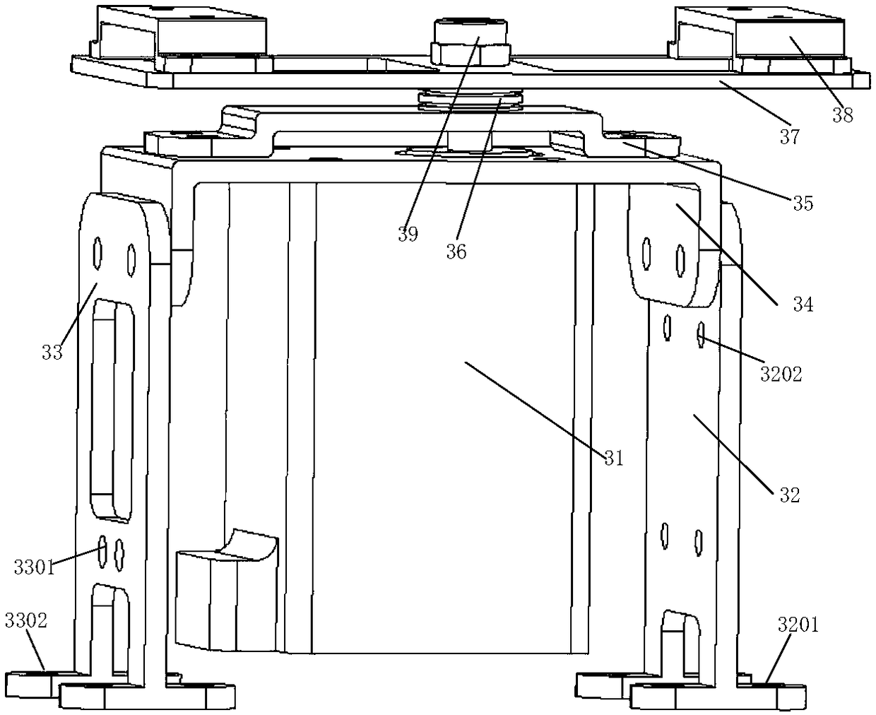 A clamping rotary cutting under-actuated two-finger hand grape picking device