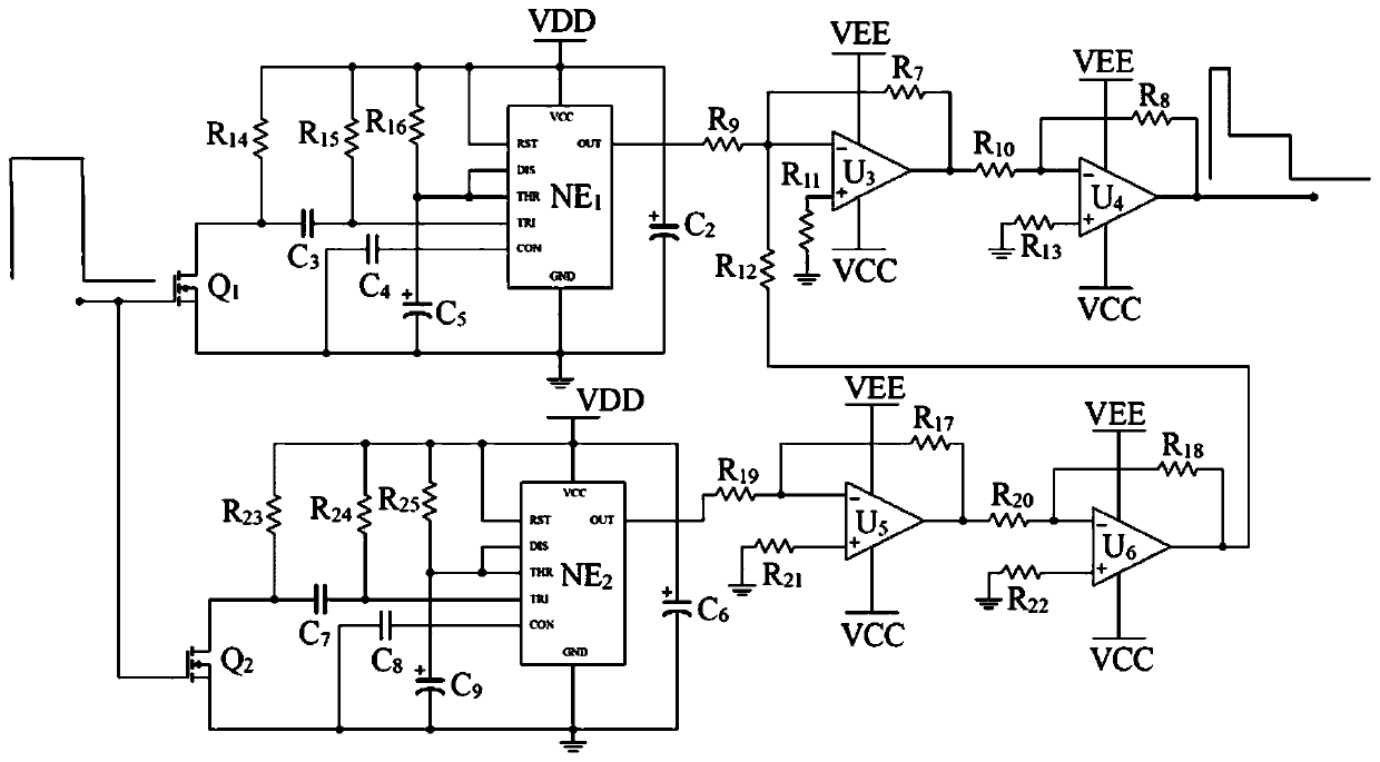 Bi-directional electromagnet driving circuit and application method of dual-duty ratio pulse width modulation signal