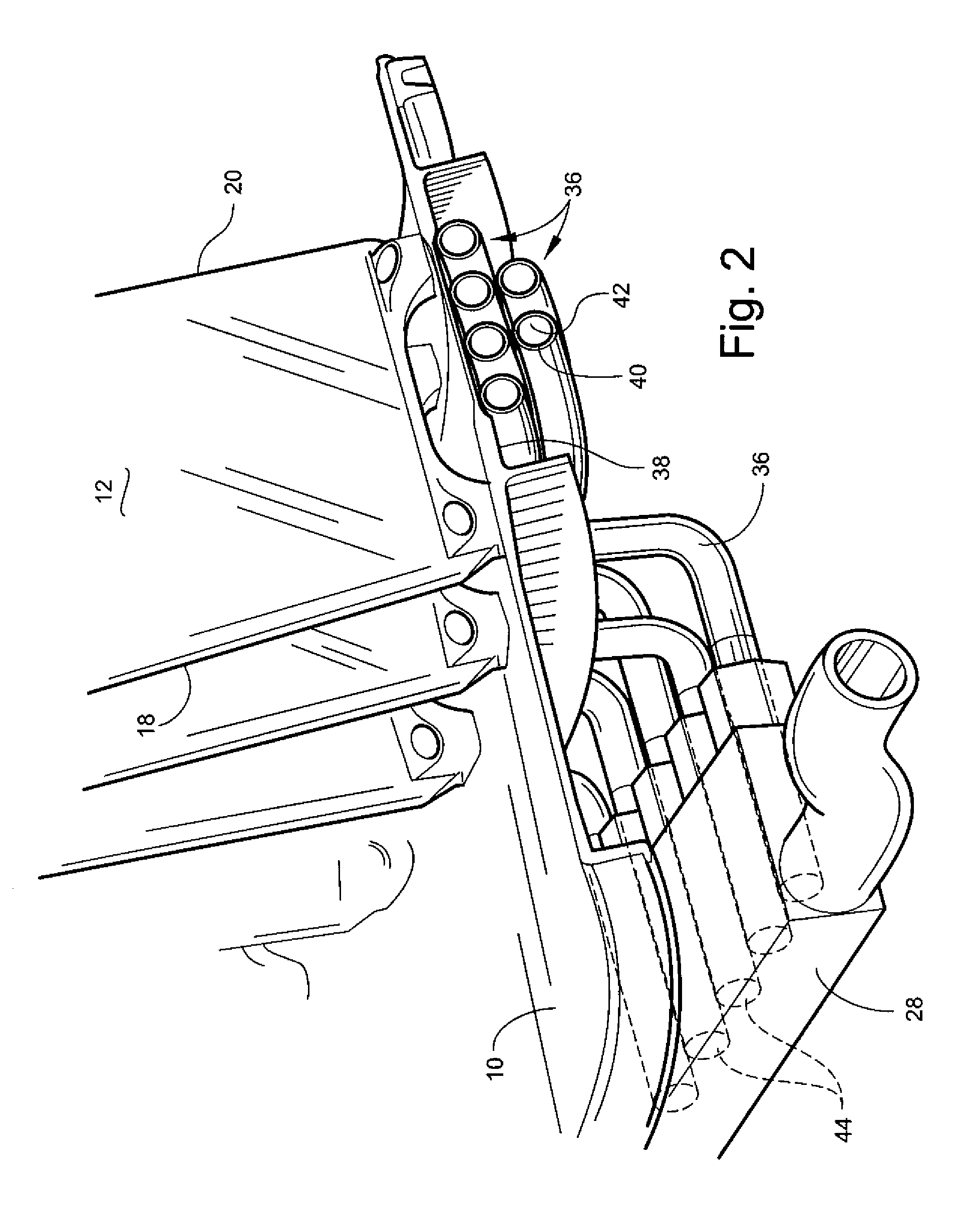 Heat transfer system and method for turbine engine using heat pipes