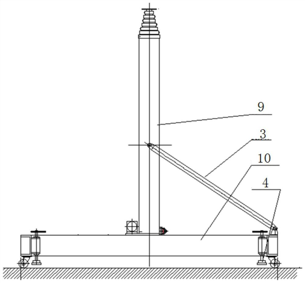 A non-metallic vertical lift test device