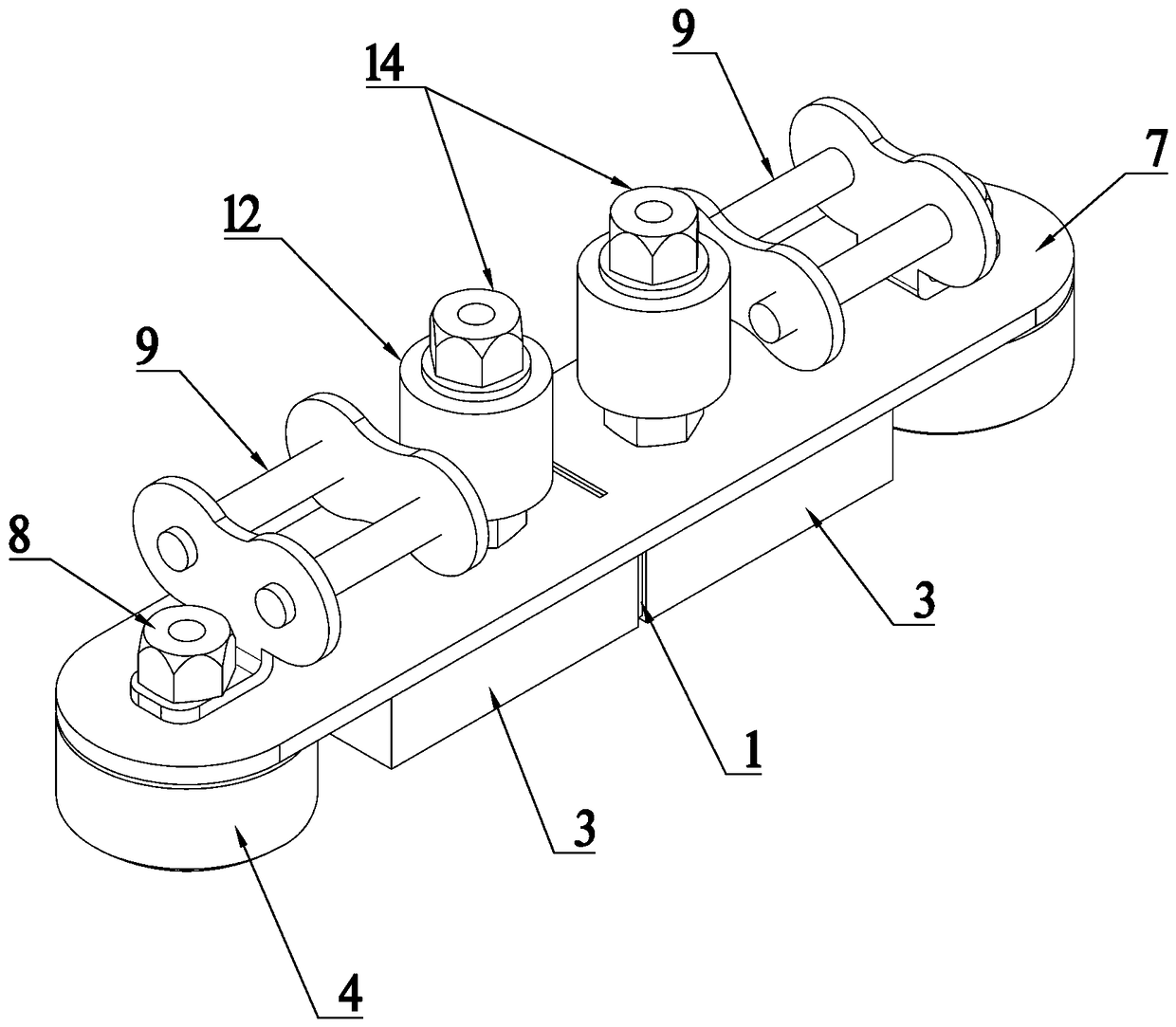 Magnetic adsorption units and magnetic adsorption caterpillar