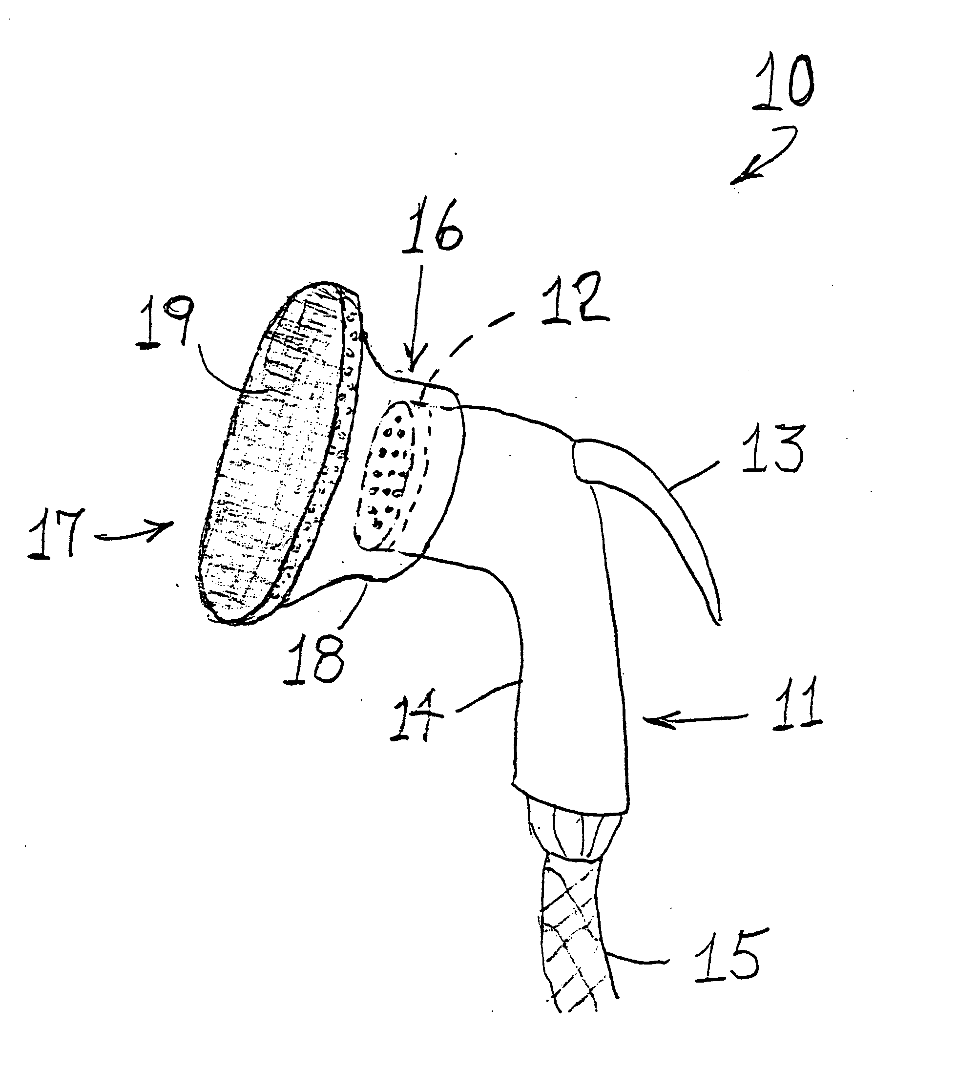 Sink spray scrubber