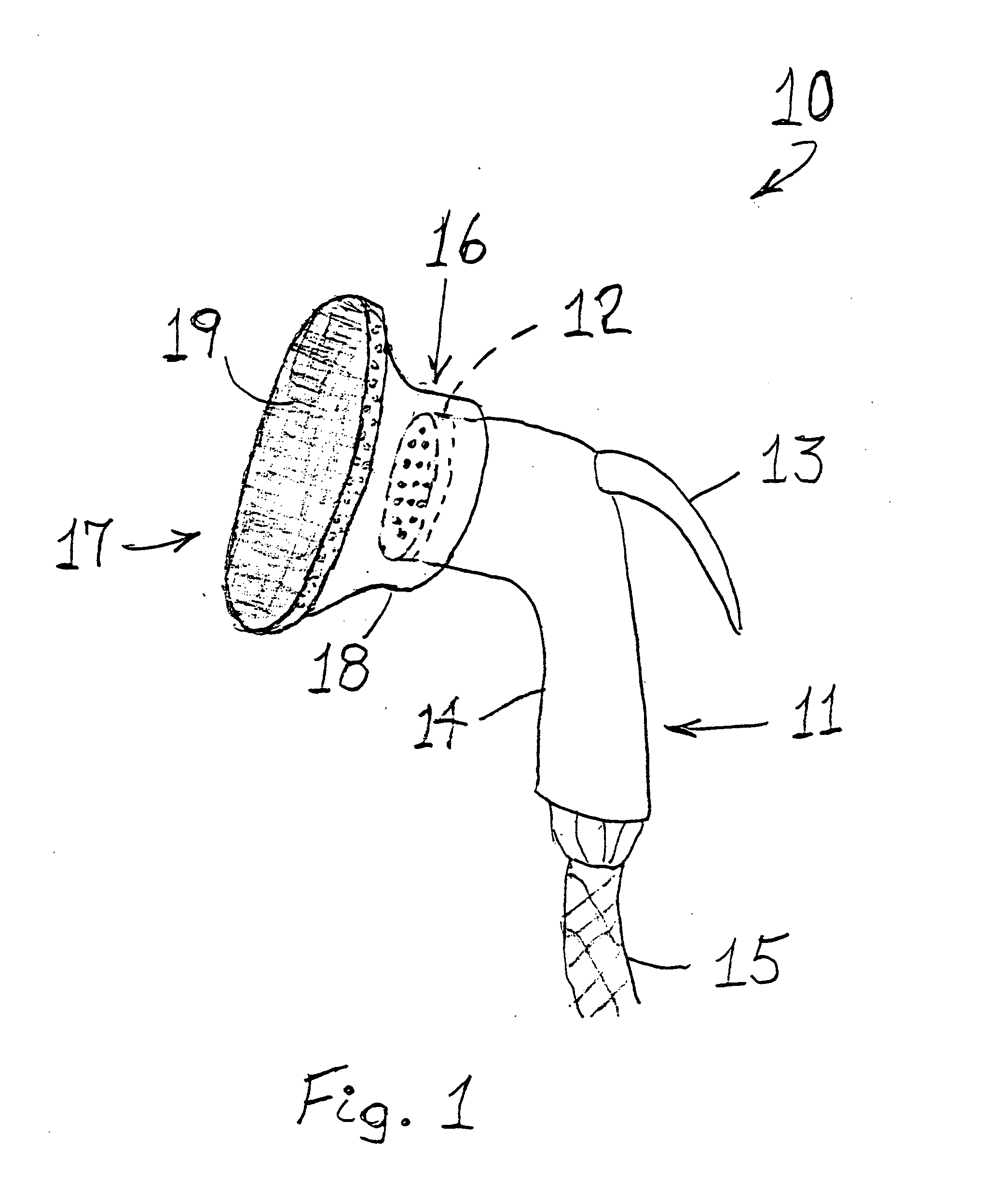 Sink spray scrubber