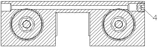 Energy-saving and compact type guide rail clamping device