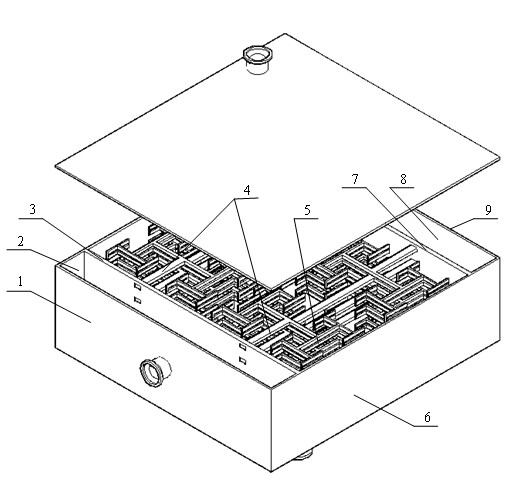 I-shaped tree type cross flow heat exchanger