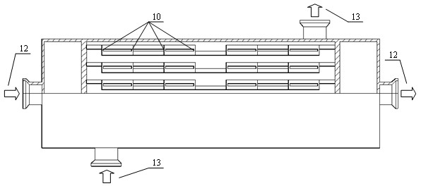 I-shaped tree type cross flow heat exchanger