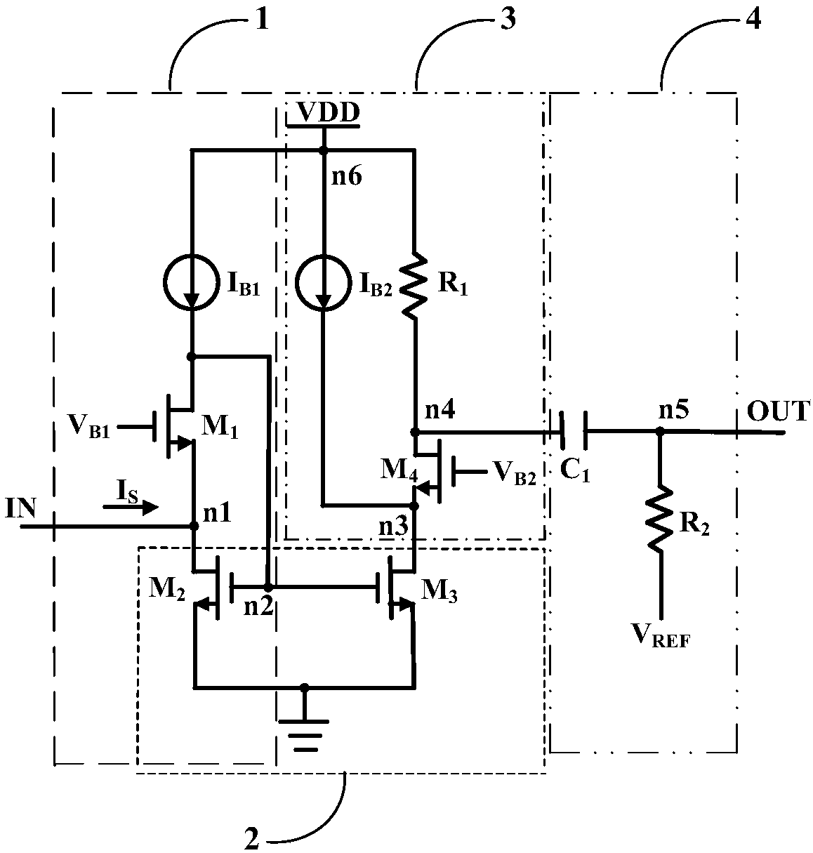 Current preamplifier, time-resolved readout circuit and time-resolved detection device