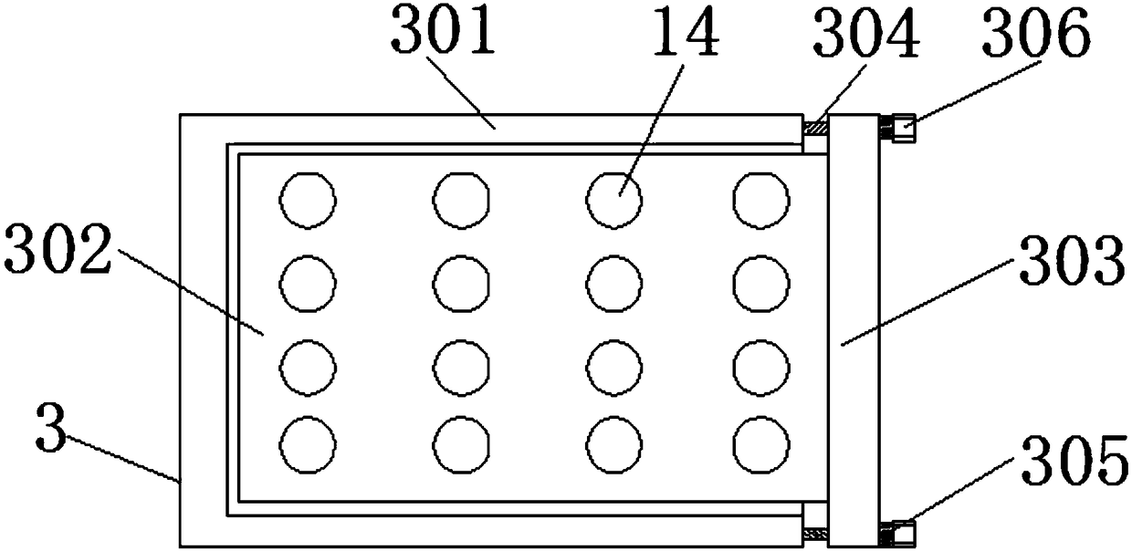 Test tube rack for chemical experiments with adjustable space size