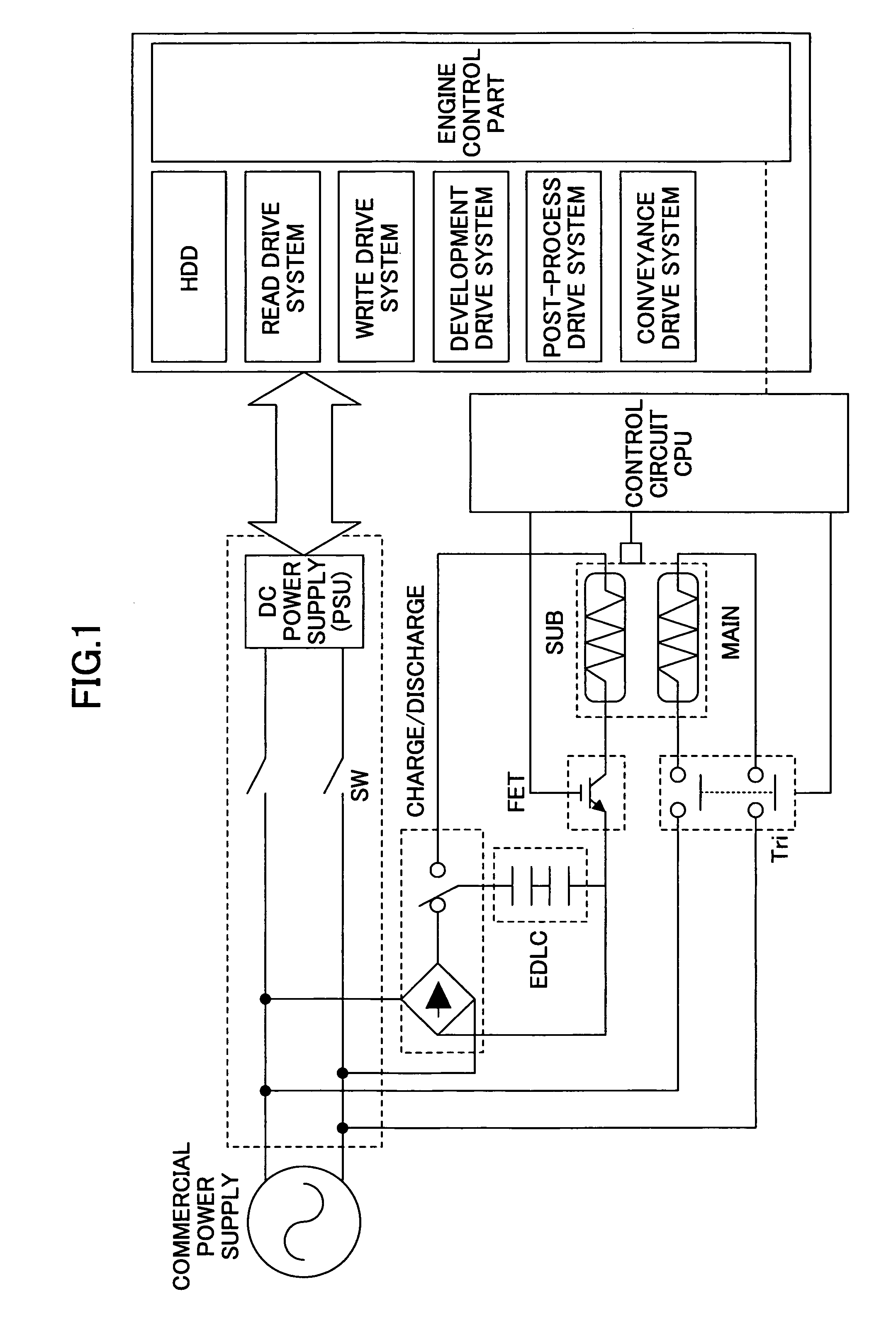 Electric power supply control device, heating device and fixing device