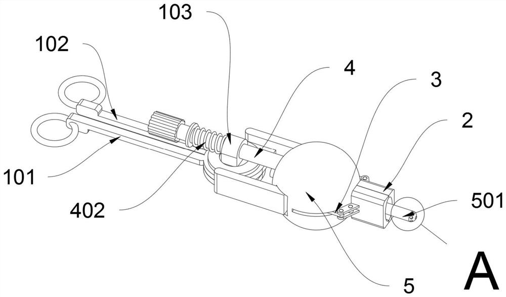 Disposable cervix uteri hemostatic clip used after caesarean scar pregnancy operation