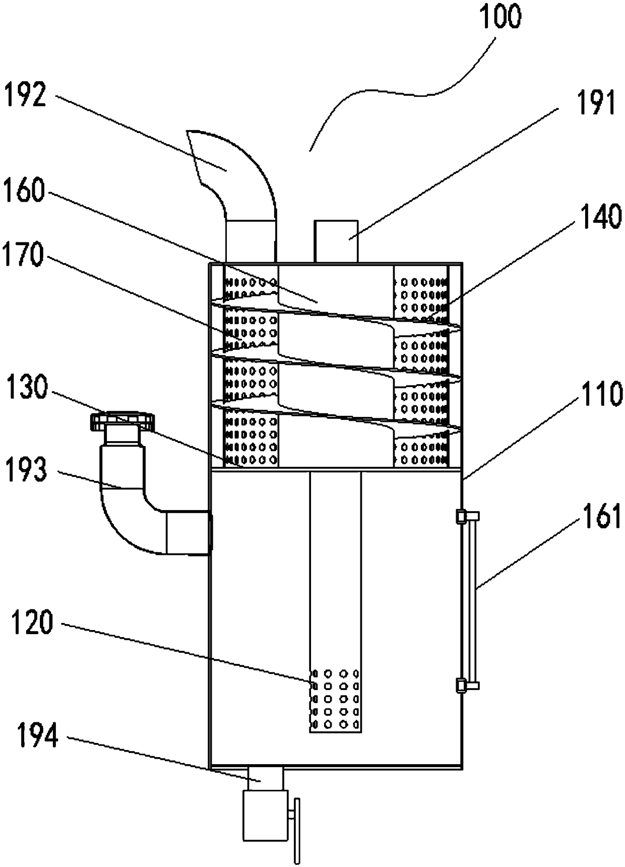 Shunting-type deodorization system and fecal suction truck