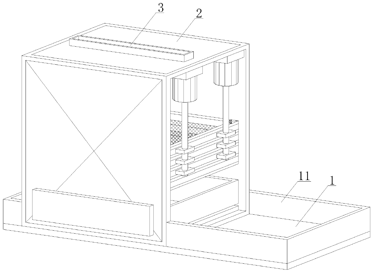 Through-flower heat dissipation device and method for handmade osmanthus tea