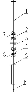 Operating handle for handcart type vacuum circuit breaker