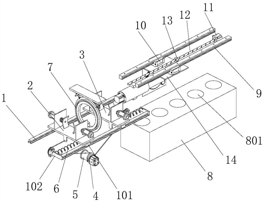 A construction pipeline welding mechanism