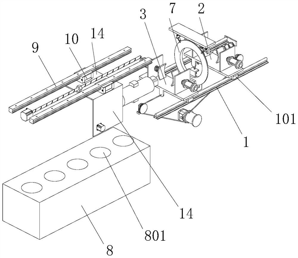 A construction pipeline welding mechanism